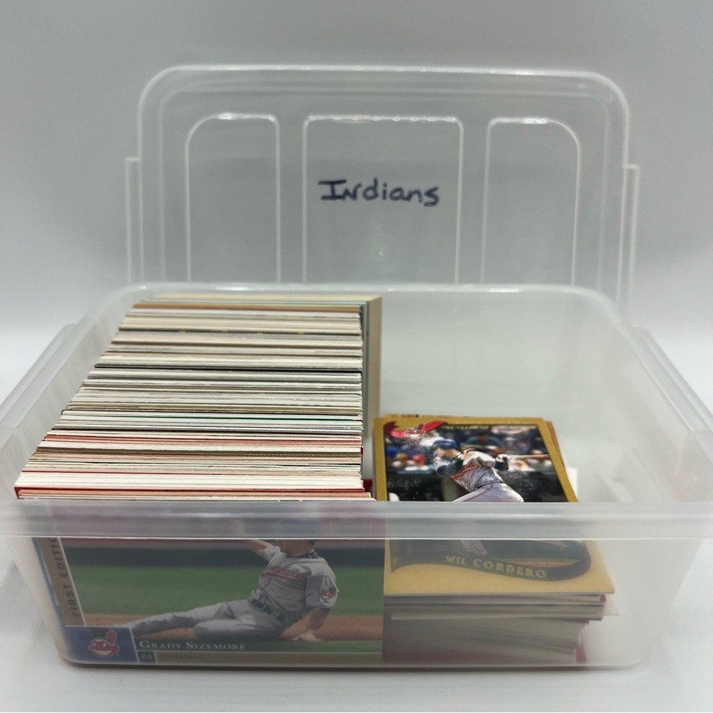 MLB Indians Sports Trading Player Cards Topps UpperDeck Score Fleer Leaf Donruss